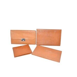 Vtg MCM Wallets Passport holder Pigskin Leather Great Estate Lot